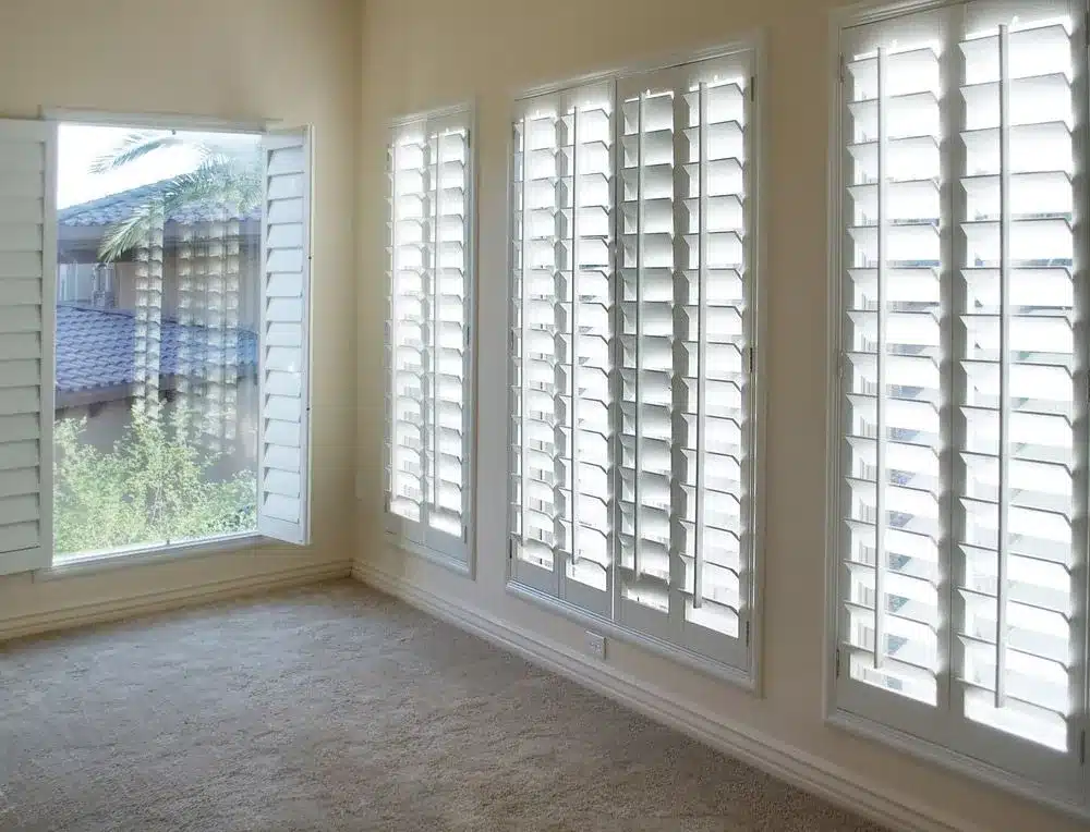 White Plantation Shutters — Premium Window Coverings In Chevallum, QLD