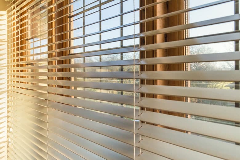 Blinds In A Home Catching Sunlight — Premium Window Coverings In Chevallum, QLD
